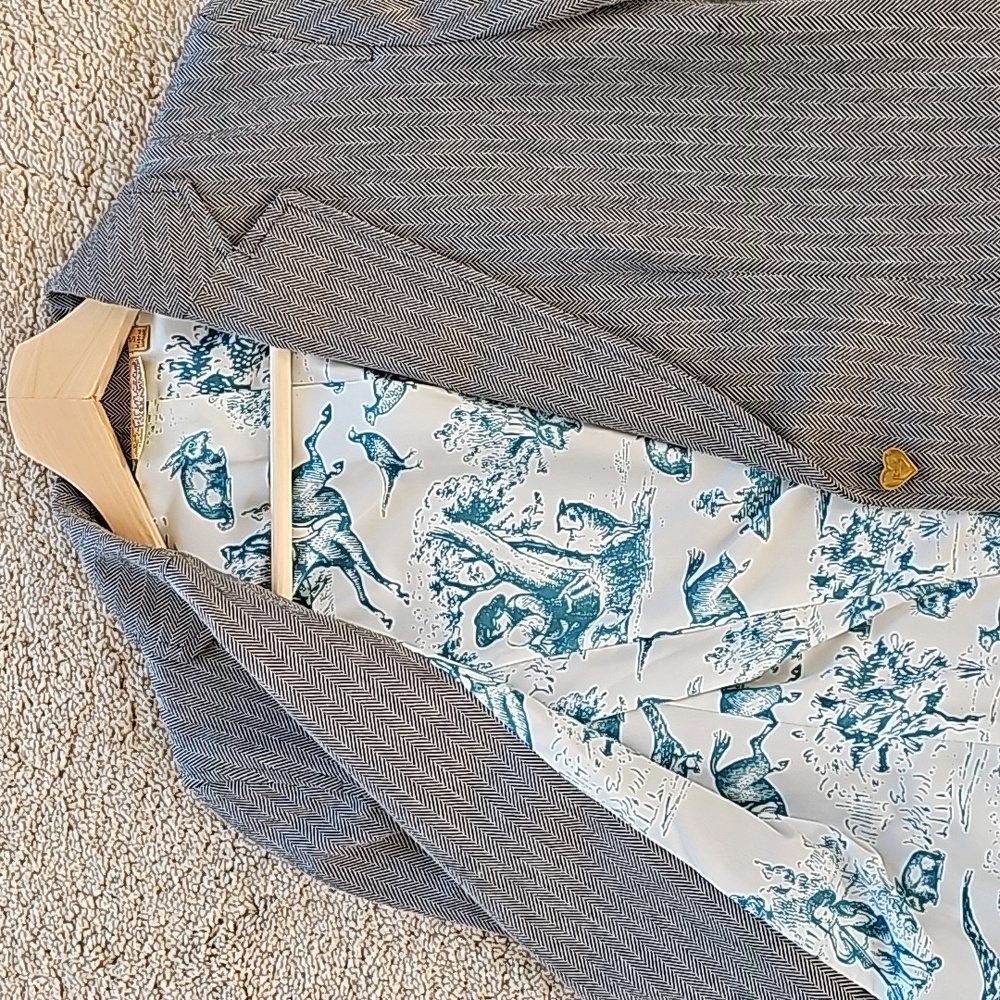 Princess Vera Wang Herringbone Blazer